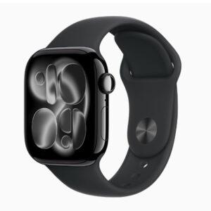 Apple Watch Series 11 42mm Jet Black Al Black Sport Band M/L GPS MEQU4AF/A
