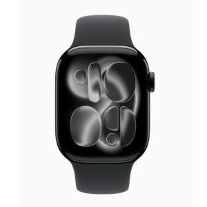 Apple Watch Series 11 42mm Jet Black Al Black Sport Band M/L GPS MEQU4AF/A