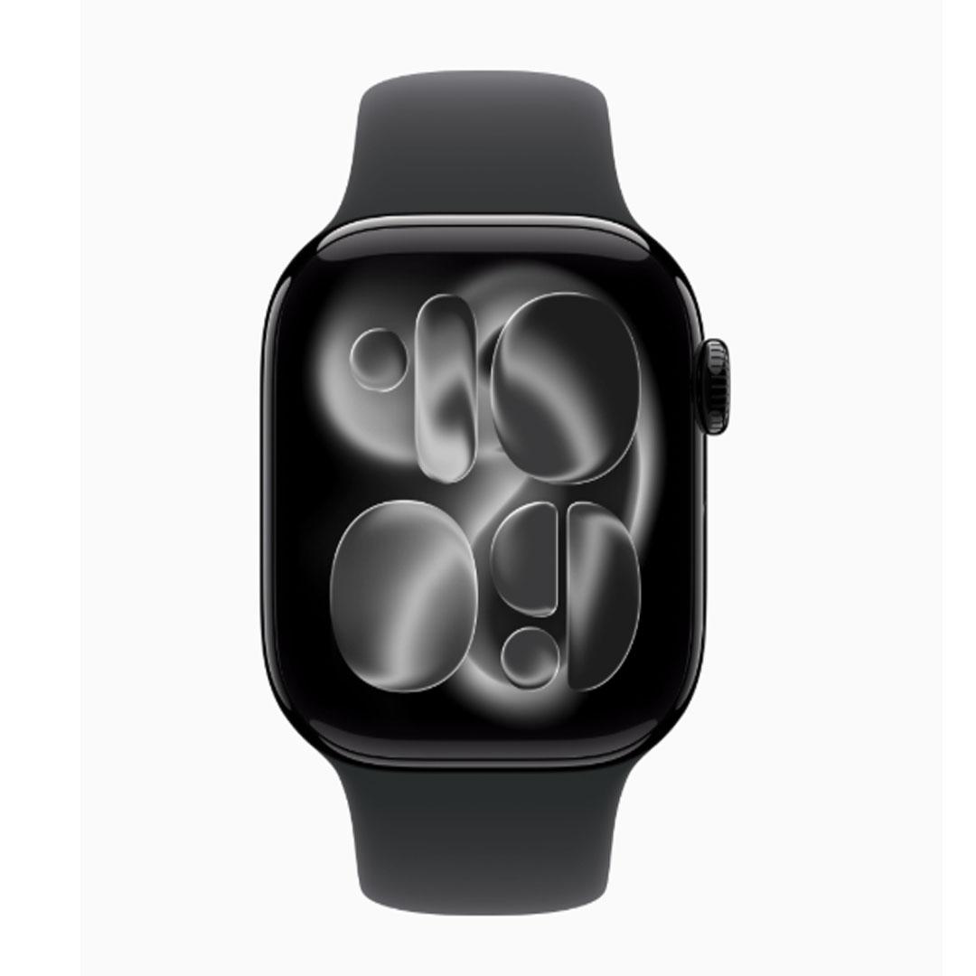 Apple Watch Series 11 42mm Jet Black Al Black Sport Band M/L GPS MEQU4AF/A - Image 2