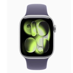 Apple Watch Series 11 42mm Silver AI Pur Fog Sport Band S/M GPS MEU64AF/A