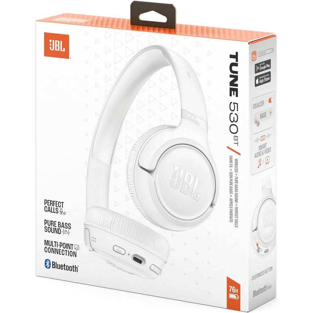 JBL Tune 530BT Wireless on-ear headphones - White - Image 4