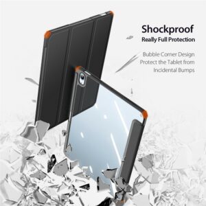 iPad Air 11 / 10.9 / DUX DUCIS TOBY Series Leather Tri-Fold Cover Stand – Black