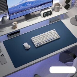 Leather Office Deskpad 40cm*90cm – Navy Blue