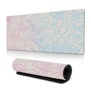 Rubber Gaming Mousepad 30cm x 70cm - Blue/White