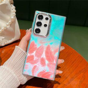 Samsung Galaxy S25 Ultra PC + TPU IMD Laser Texture Matte Phone Cover – AK1