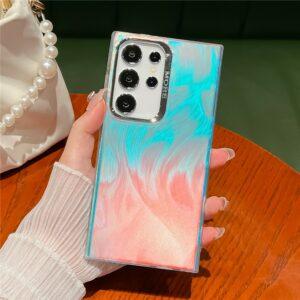 Samsung Galaxy S25 Ultra PC + TPU IMD Laser Texture Matte Phone Cover – AK3