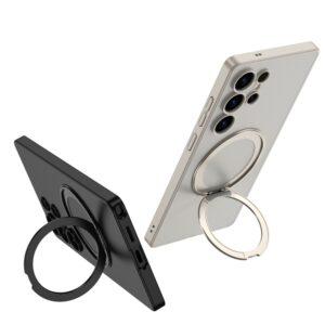 Samsung Galaxy S25 Ultra Rotating Kickstand Matte PC+TPU MagSafe Cover – Black