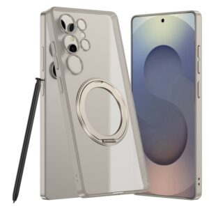 Samsung Galaxy S25 Ultra Rotating Kickstand Matte PC+TPU MagSafe Cover – Grey