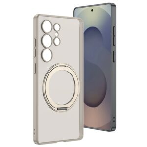 Samsung Galaxy S25 Ultra Rotating Kickstand Matte PC+TPU MagSafe Cover – Grey