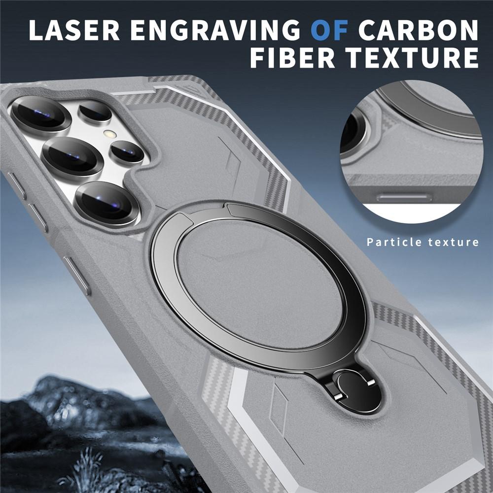 Samsung Galaxy S25 Ultra MagSafe Kickstand TPU + PC Cover - Grey - Image 3