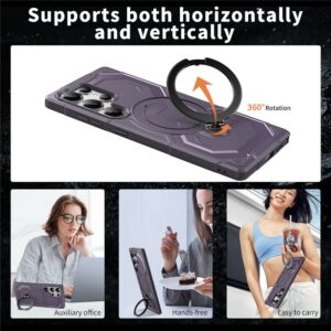 Samsung Galaxy S25 Ultra MagSafe Kickstand TPU + PC Cover – Dark Purple