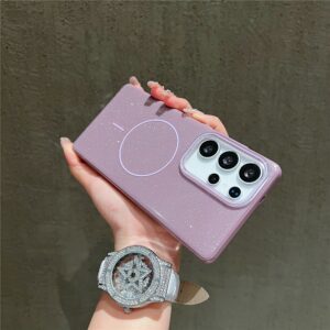 Samsung Galaxy S25 Ultra MagSafe Glitter IMD TPU + PC Cover – Purple