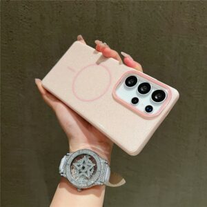 Samsung Galaxy S25 Ultra MagSafe Glitter IMD TPU + PC Cover – Pink