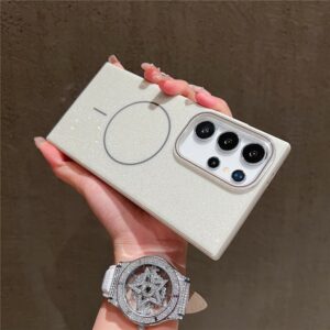 Samsung Galaxy S25 Ultra MagSafe Glitter IMD TPU + PC Cover – Grey