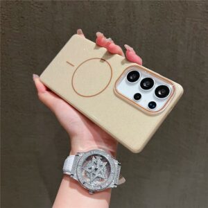 Samsung Galaxy S25 Ultra MagSafe Glitter IMD TPU + PC Cover – Desert Gold