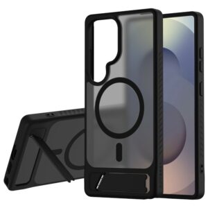 Samsung Galaxy S25 Ultra LEREACH Le-Chic Series MagSafe Kickstand TPU + PC Cover – Black