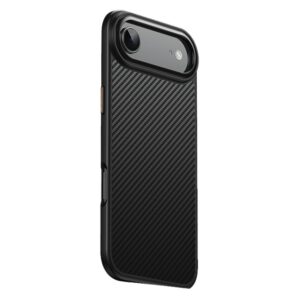 iPhone Air MagSafe Carbon Fiber Texture PC + TPU Cover – Black