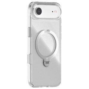 iPhone Air TORRAS Ostand Spin Series MagSafe TPU+PC Kickstand Cover – Transparent