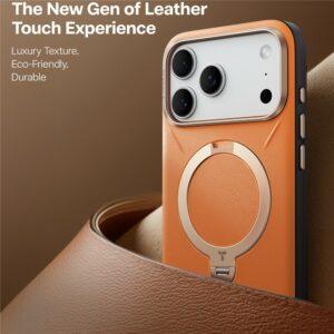 iPhone 17 Pro Max TORRAS Ostand Q3 VegSkin Series MagSafe Kickstand Cover – Orange