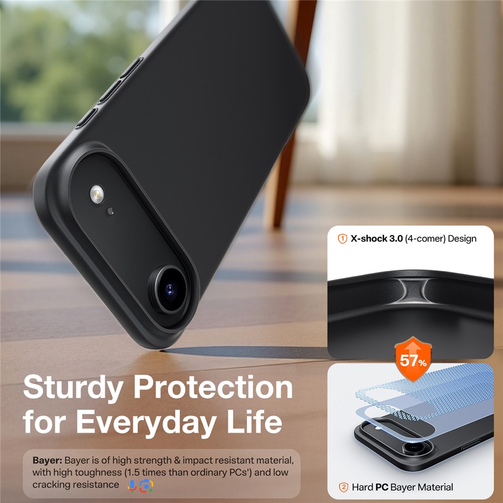 iPhone Air TORRAS Slimfit Mag Series MagSafe Hard PC Shockproof Cover - Black - Image 5