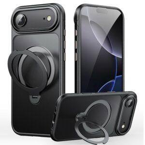 iPhone Air MagSafe Drop Proof TPU PC Kickstand Cover – Black