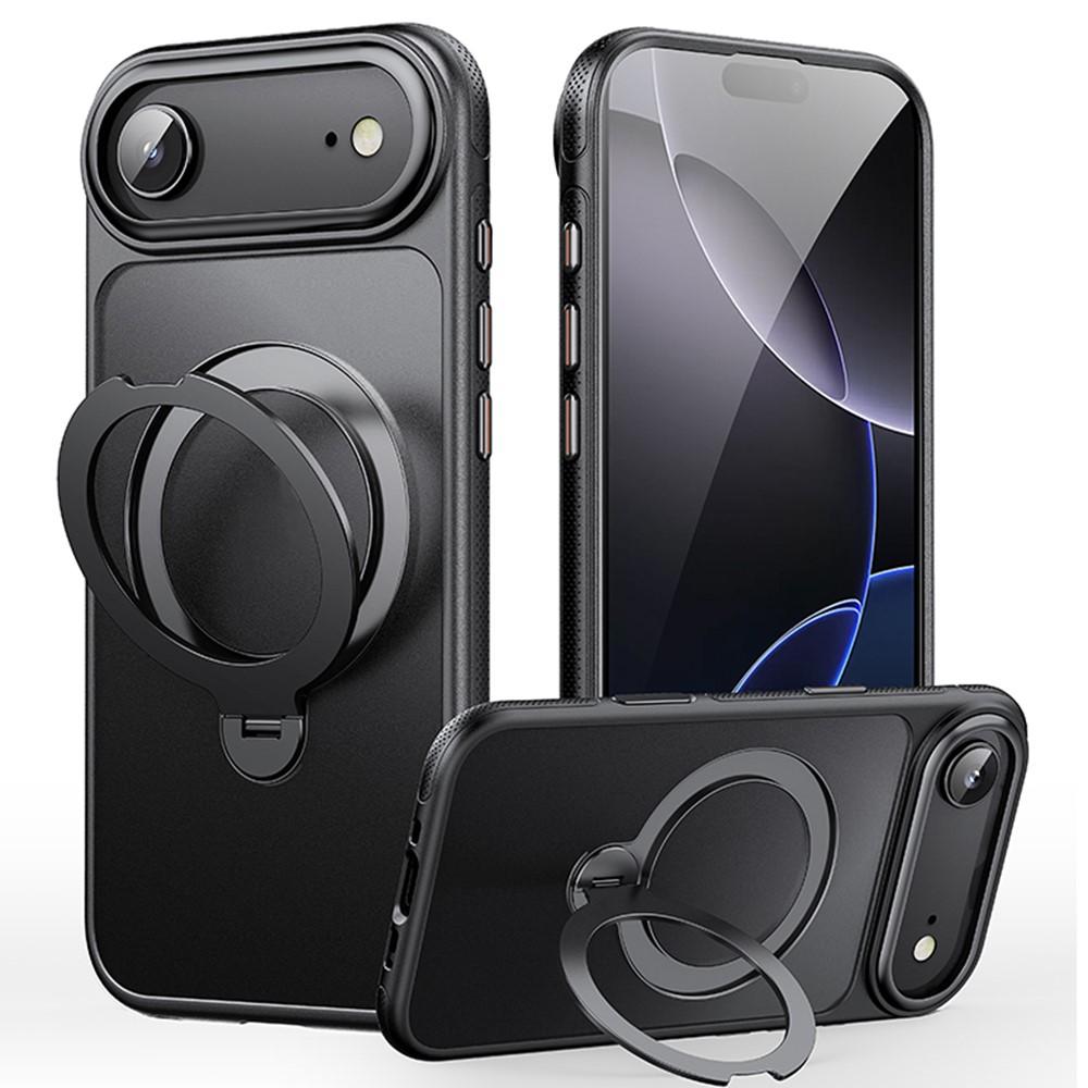 iPhone Air MagSafe Drop Proof TPU PC Kickstand Cover - Black