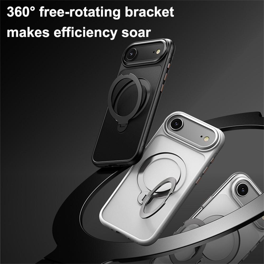 iPhone Air MagSafe Drop Proof TPU PC Kickstand Cover - Black - Image 3