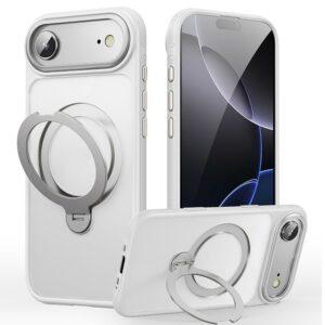 iPhone Air MagSafe Drop Proof TPU PC Kickstand Cover – White