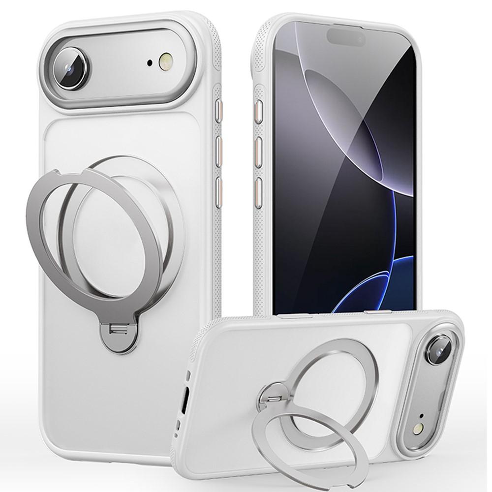 iPhone Air MagSafe Drop Proof TPU PC Kickstand Cover - White