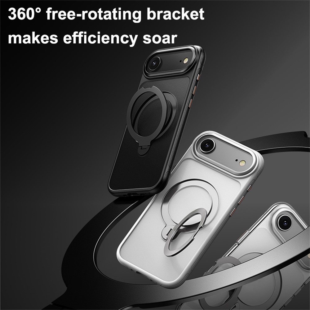 iPhone Air MagSafe Drop Proof TPU PC Kickstand Cover - White - Image 2