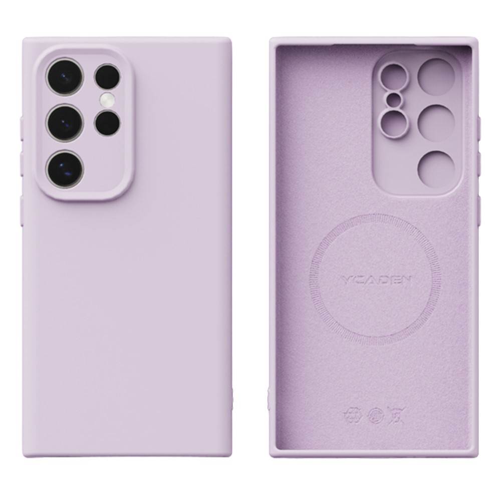 Samsung Galaxy S24 Ultra YCADEN MagSafe Precise Cutouts TPU Cover - Morandi Purple