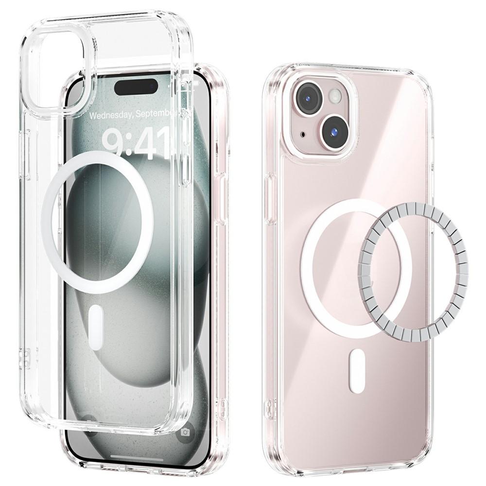 iPhone 15 ABEEL MagSafe Anti Scratch Clear TPU Cover - White