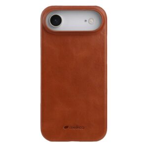 iPhone 17 Air MELKCO MagSafe Waxy Genuine Cow Leather PC Cover – Brown