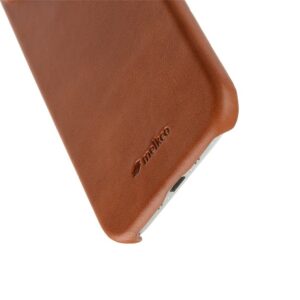 iPhone 17 Air MELKCO MagSafe Waxy Genuine Cow Leather PC Cover – Brown