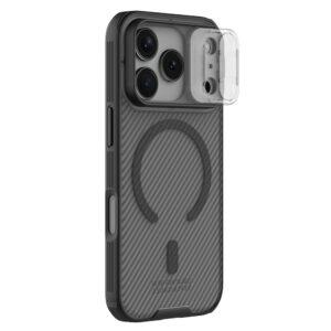 iPhone 17 Pro NILLKIN Camshield Pro Magsafe TPU+PC Clear Cover with Camera Slider – Black