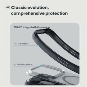 iPhone 17 Pro NILLKIN Super Frosted Shield Pro Magsafe Clear Black Cover – Black