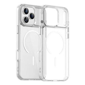 iPhone 17 Pro Max MagSafe TPU PC Clear Phone Cover – Transparent