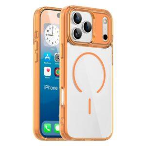 iPhone 17 Pro MagSafe TPU PC Clear Phone Cover - Orange