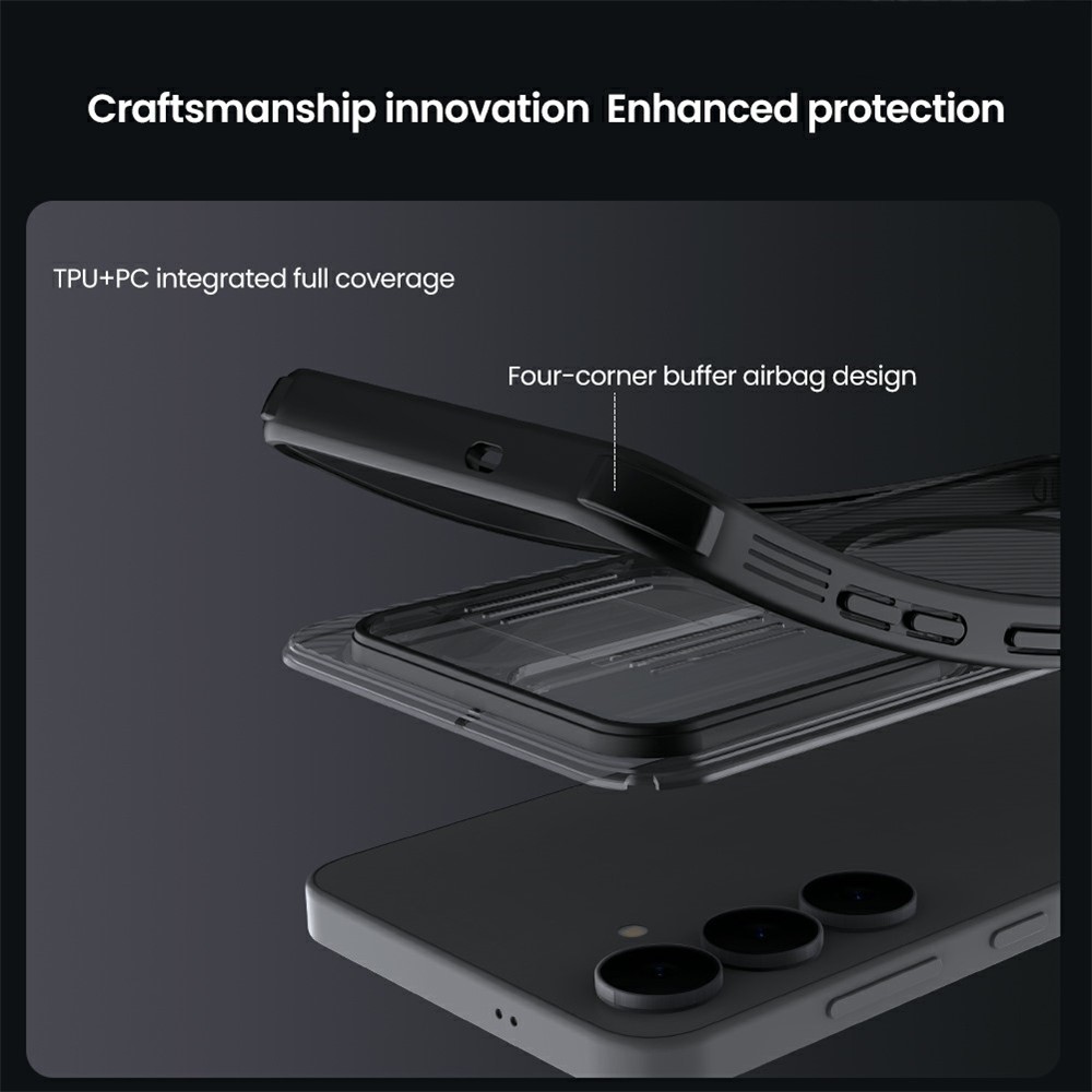 Samsung Galaxy S25 FE NILLKIN Camshield Pro Magnetic Series TPU + PC Clear Black - Image 2