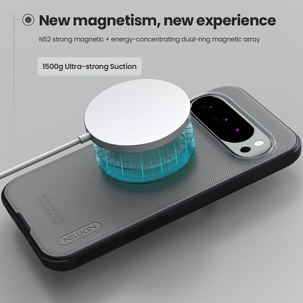 Google Pixel 10 Pro XL NILLKIN Super Frosted Shield Pro Magsafe Clear Black Cover - Black - Image 11