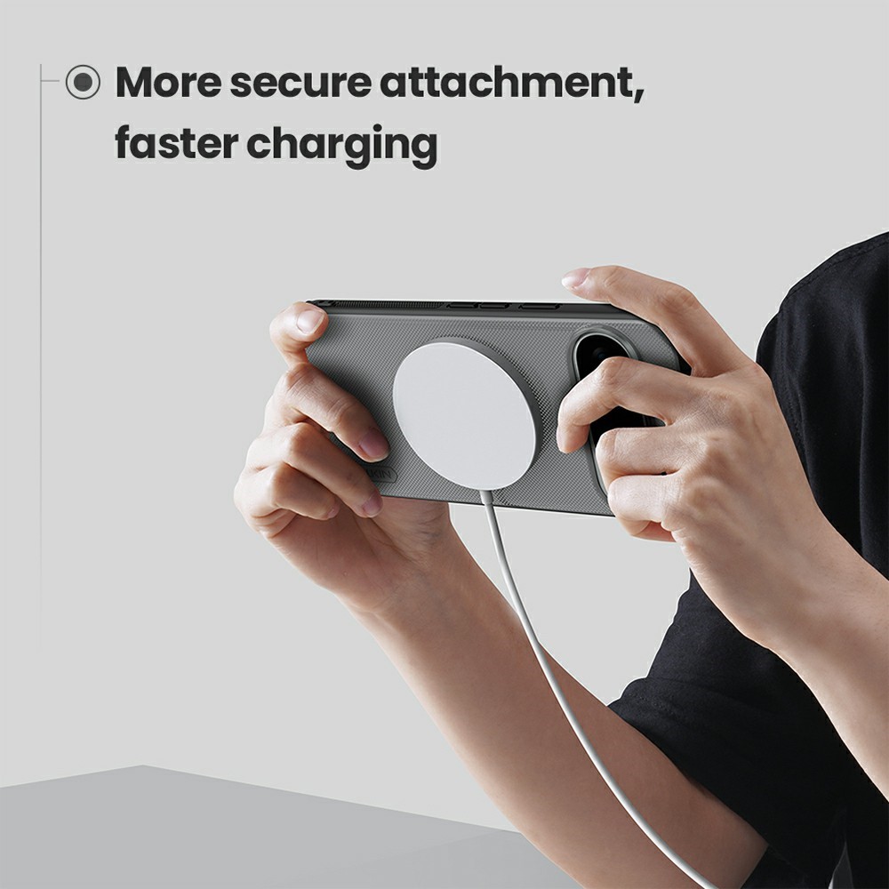 Google Pixel 10 Pro XL NILLKIN Super Frosted Shield Pro Magsafe Clear Black Cover - Black - Image 10