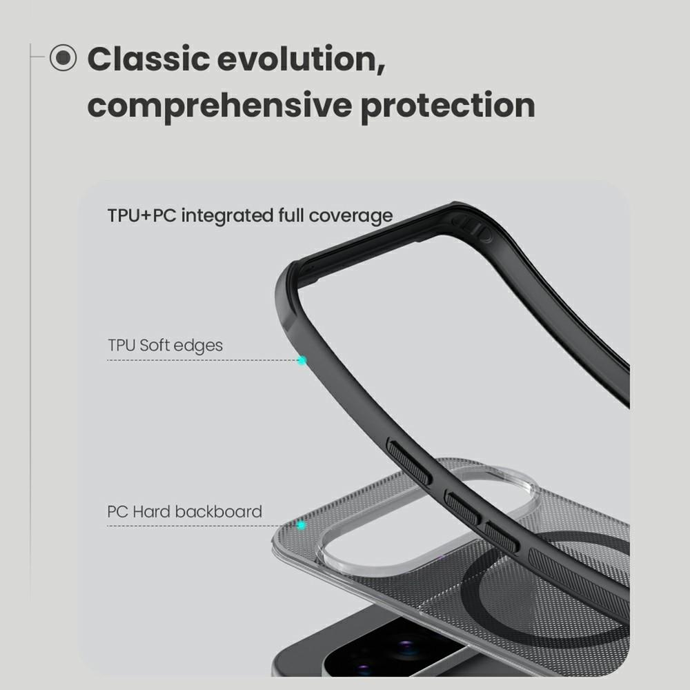 Google Pixel 10 Pro XL NILLKIN Super Frosted Shield Pro Magsafe Clear Black Cover - Black - Image 2