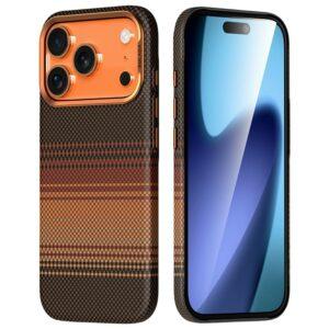 iPhone 17 Pro Max SULADA Magnetic Shockproof Hard PC Cover – Orange
