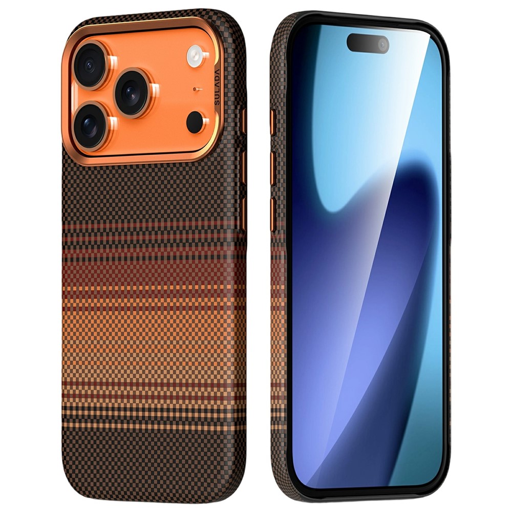 iPhone 17 Pro SULADA Magnetic Shockproof Hard PC Cover - Orange