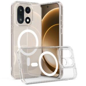 OnePlus 15 5G Transparent MagSafe TPU+Acrylic Back Cover - Clear