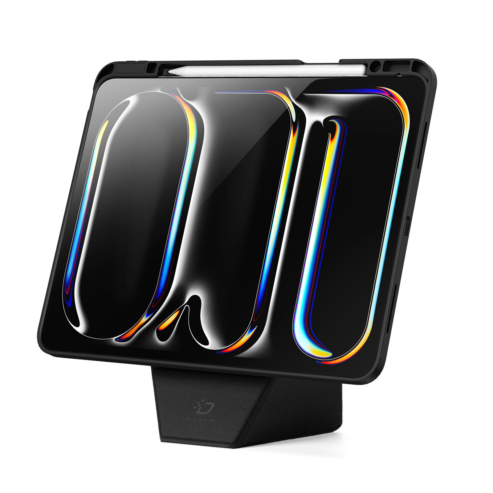 iPad Pro 13 (2024) DUX DUCIS Vers Series Multi-function Folding Stand Leather Cover - Black - Image 3