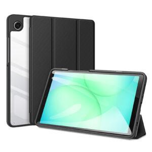 Samsung Galaxy Tab A11/Tab A9 DUX DUCIS TOBY Series Tri-fold Stand PU Leather Cover – Black