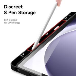 Samsung Galaxy Tab A11+/A9+ Dux Ducis Magi Series Leather Cover – Black