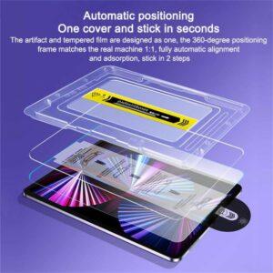 iPad 10.2 (2021/20/19) Tempered Glass Protector With Automatic Dust Removal Tool