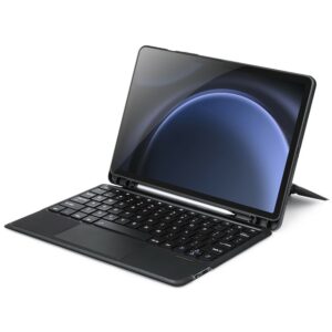 Samsung Tab S10 FE/S10 lite/S9 FE/S9 DUX DUCIS DK Keyboard with Folio Leather Case – Black